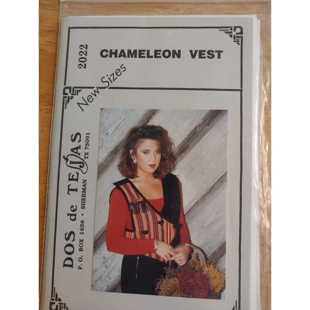Dos De Tejas Sewing Pattern Chameleon Vest New Uncut FF
